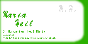 maria heil business card