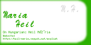 maria heil business card